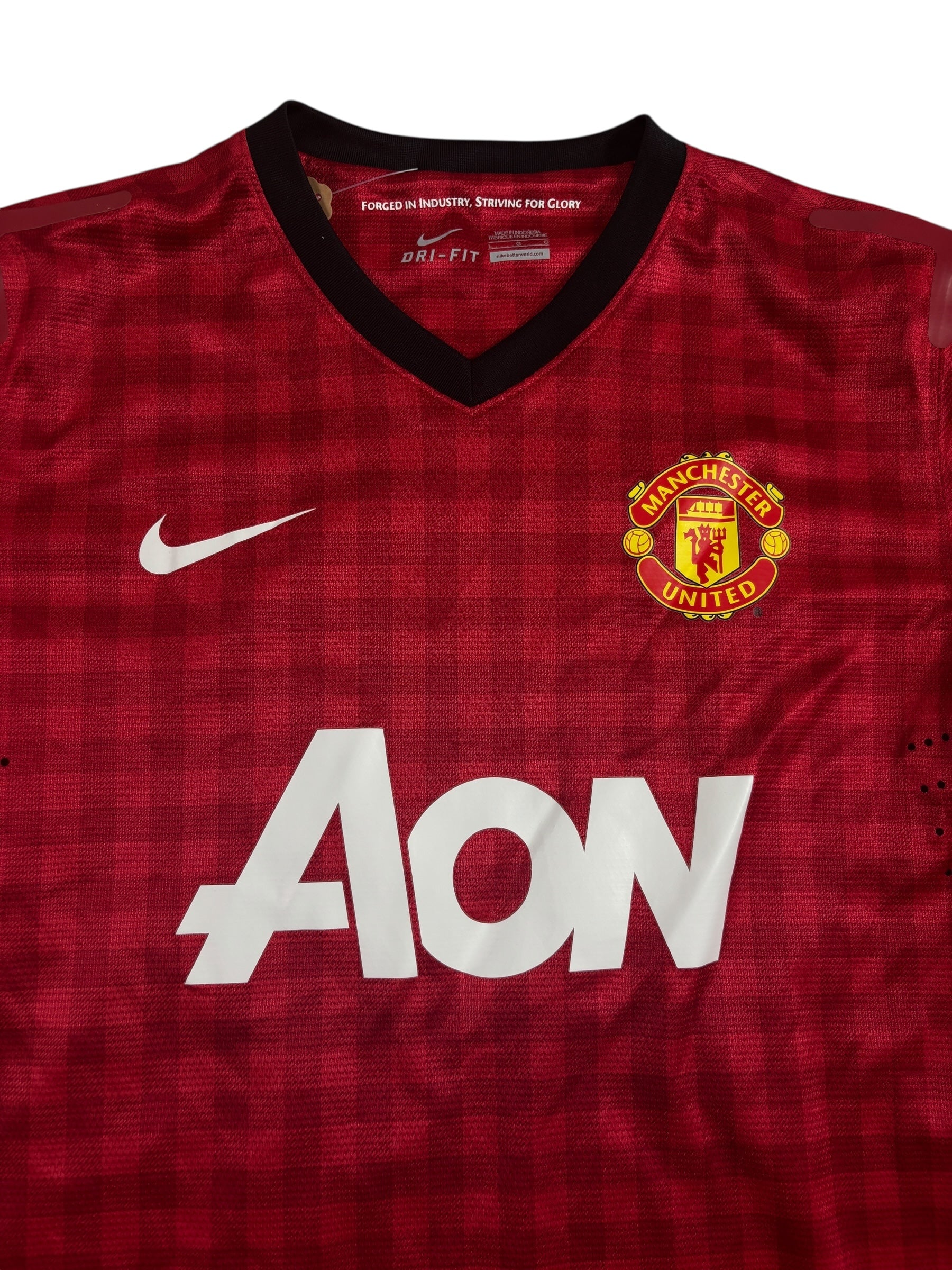 Manchester United Home Shirt 2012/13 Match issued "Bebe" - L