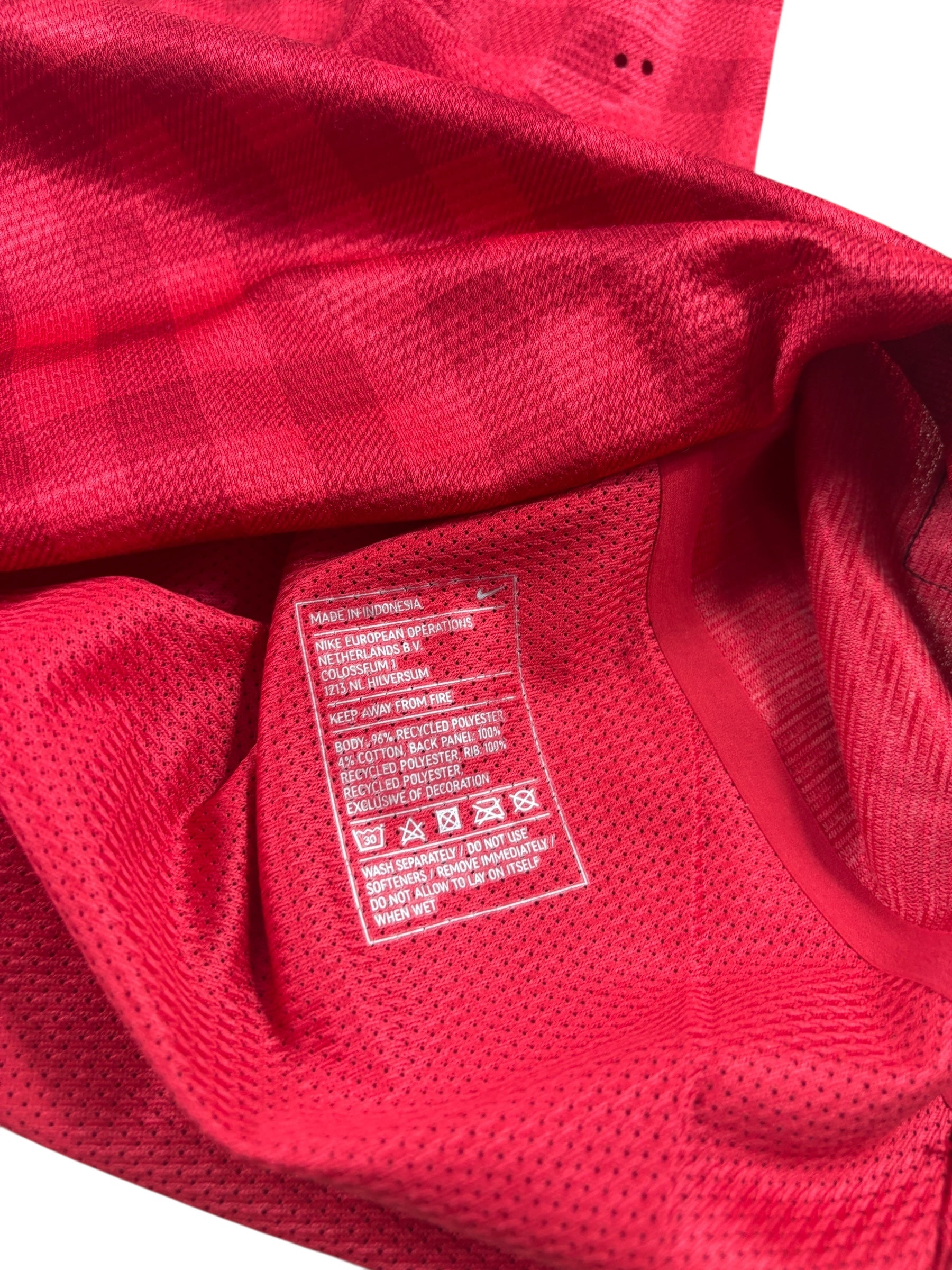 Manchester United Home Shirt 2012/13 Match issued "Bebe" - L