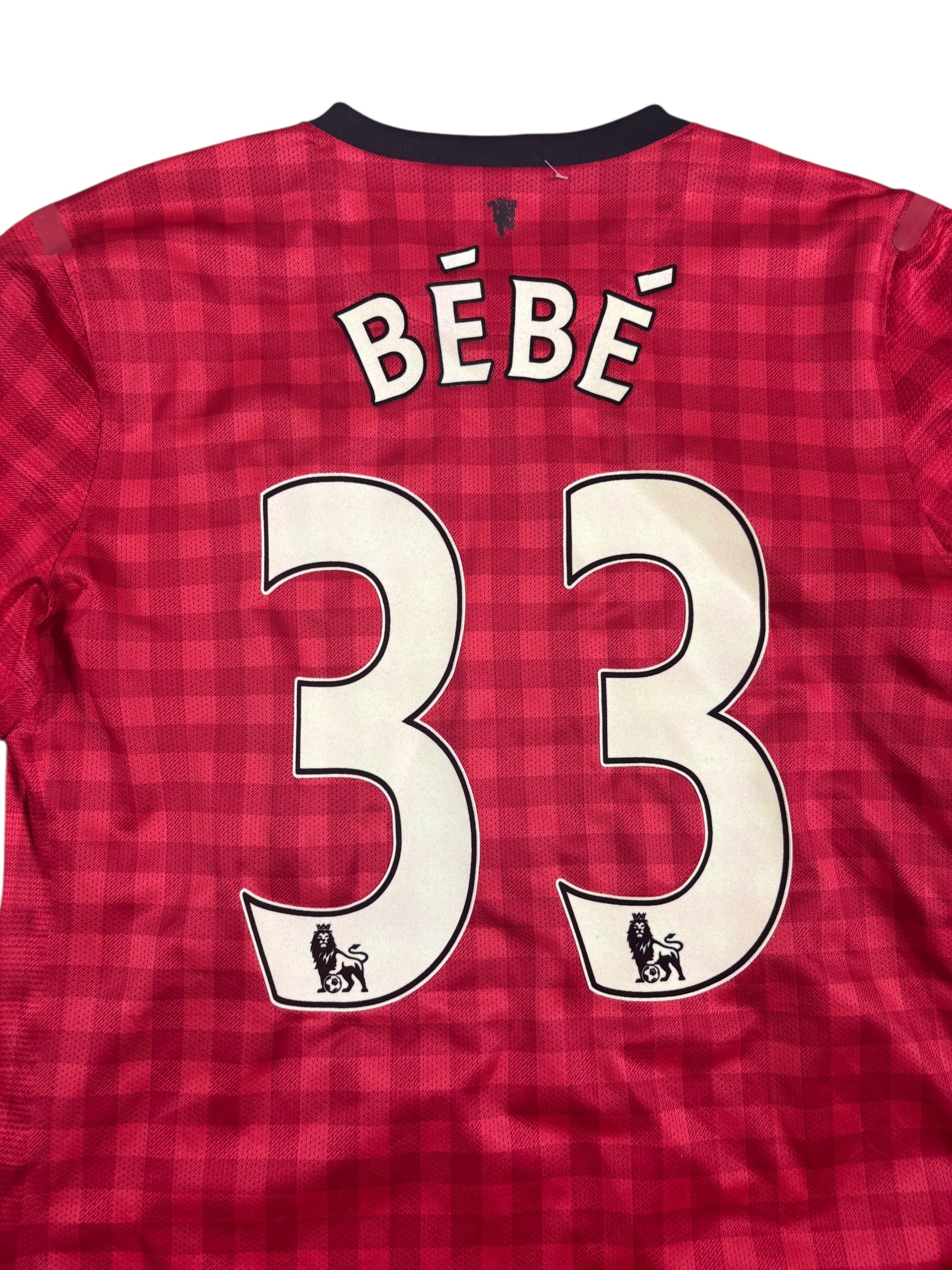 Manchester United Home Shirt 2012/13 Match issued "Bebe" - L