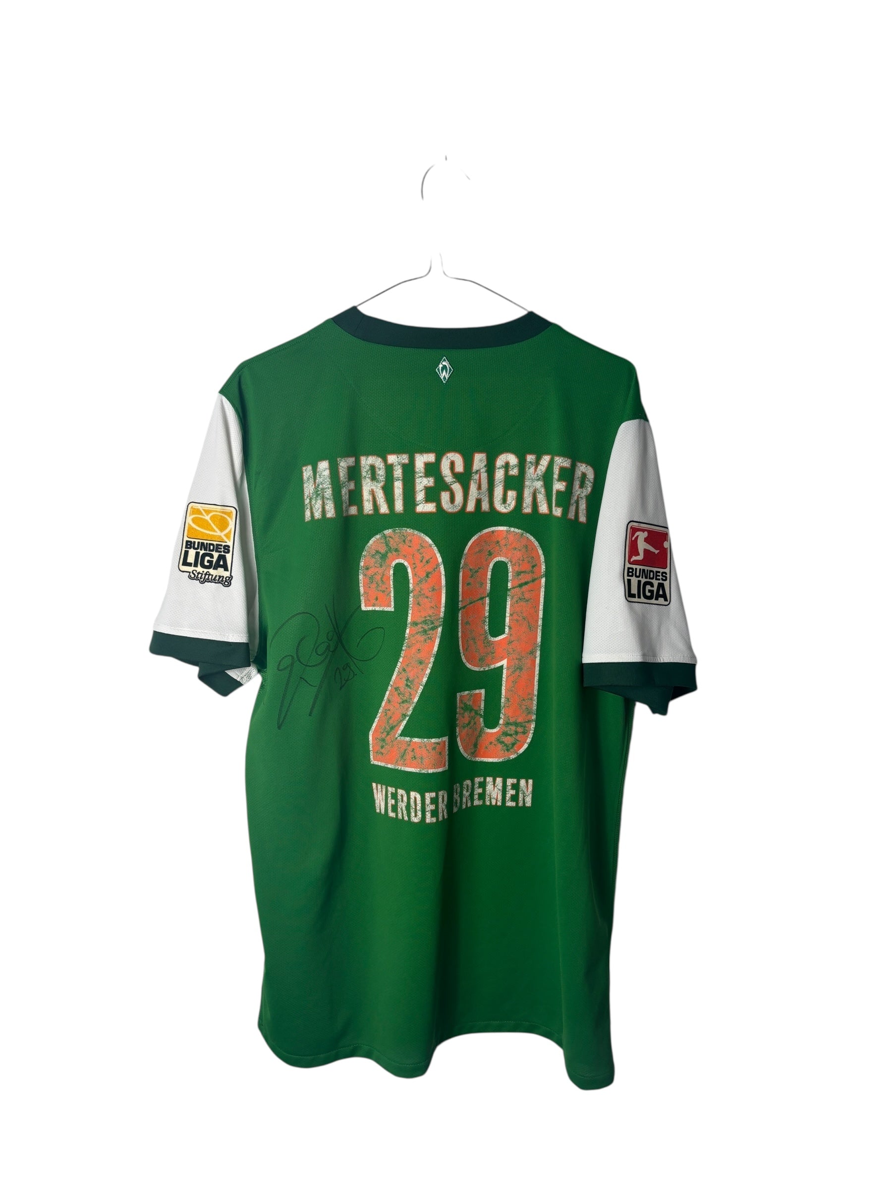 Werder Bremen Heimtrikot  2009/10 Signiert “Mertesacker” - L