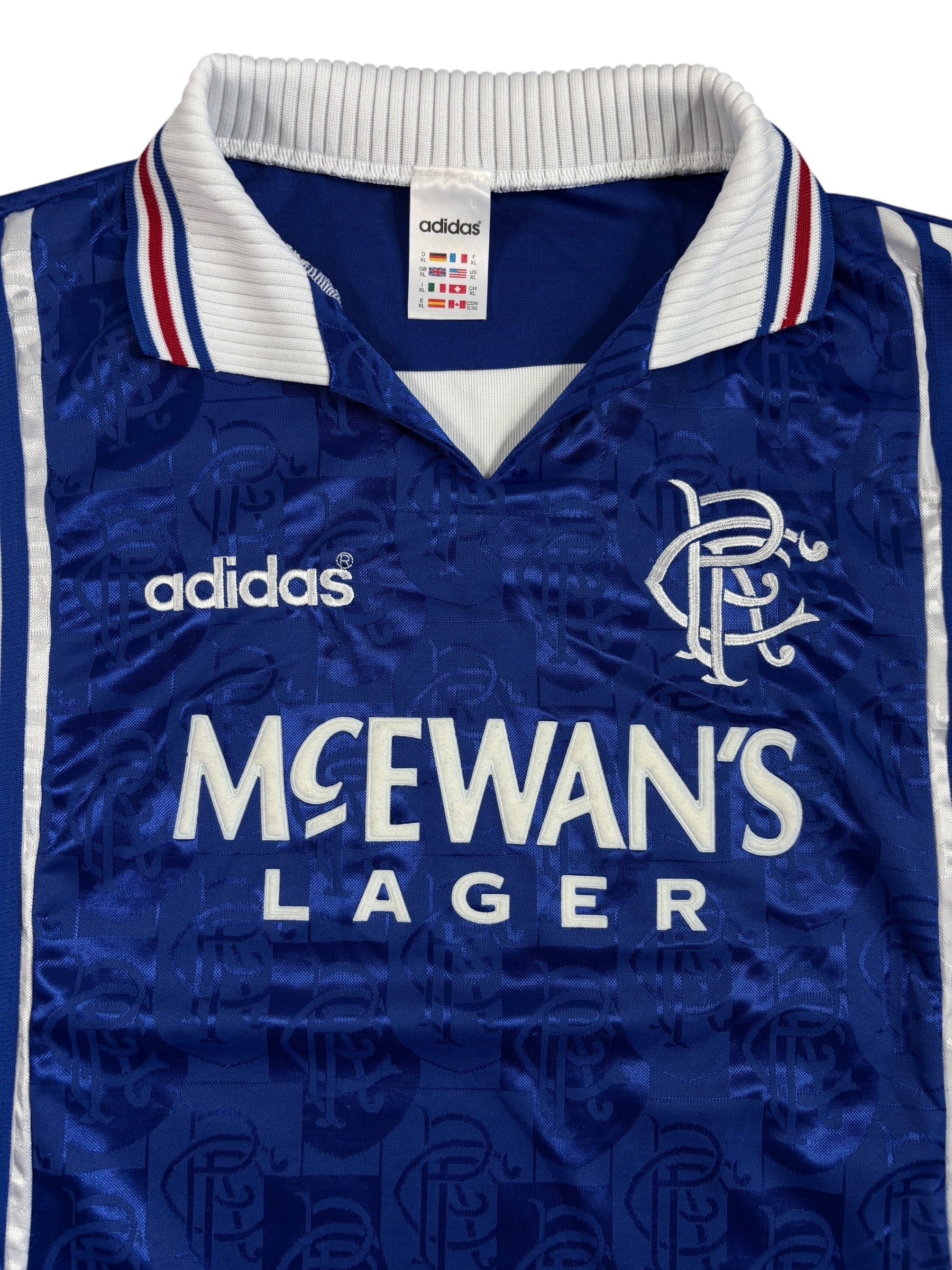 Glasgow Rangers Home Shirt 1996/97 - XL