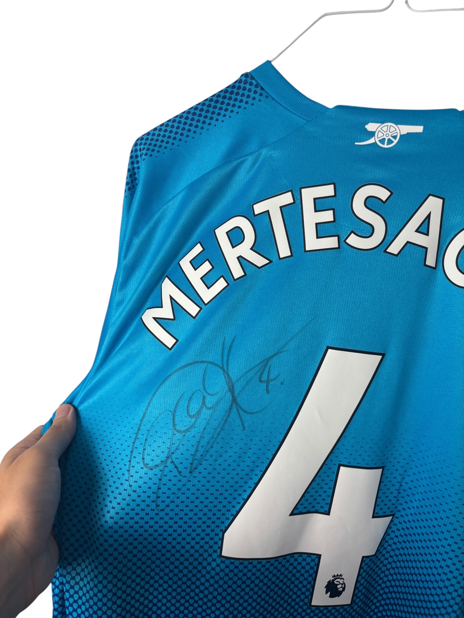 FC Arsenal Auswärtstrikot 2017/18 “Mertesacker” Signiert - L