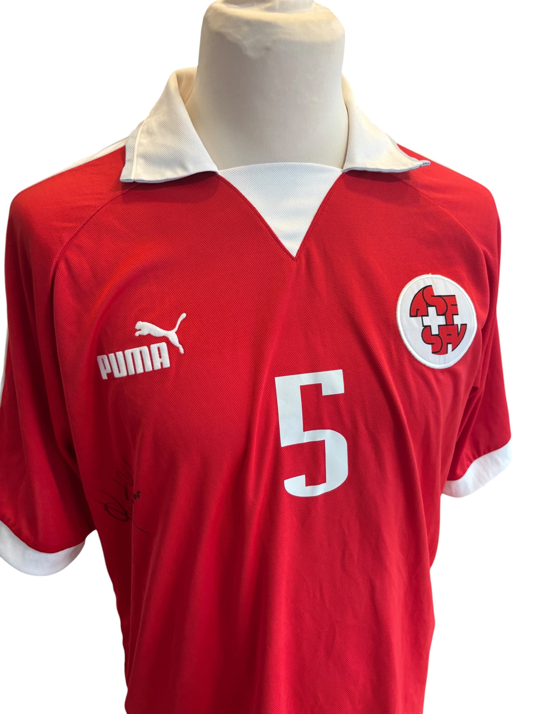 Schweiz Heim Trikot 2002 “Yakin” - XL