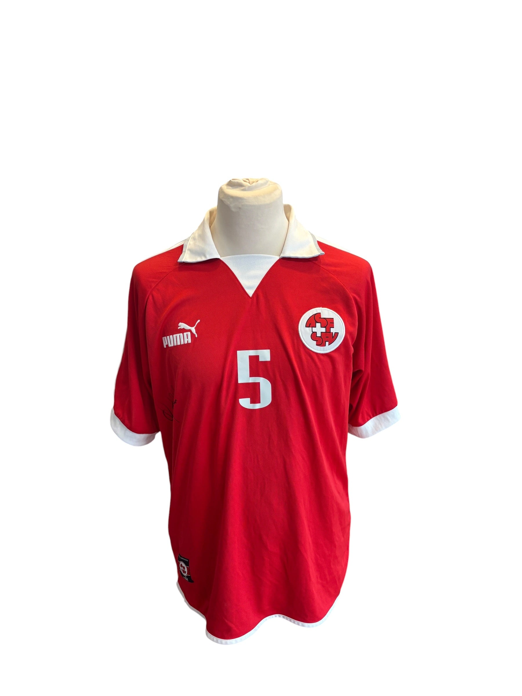 Schweiz Heim Trikot 2002 “Yakin” - XL