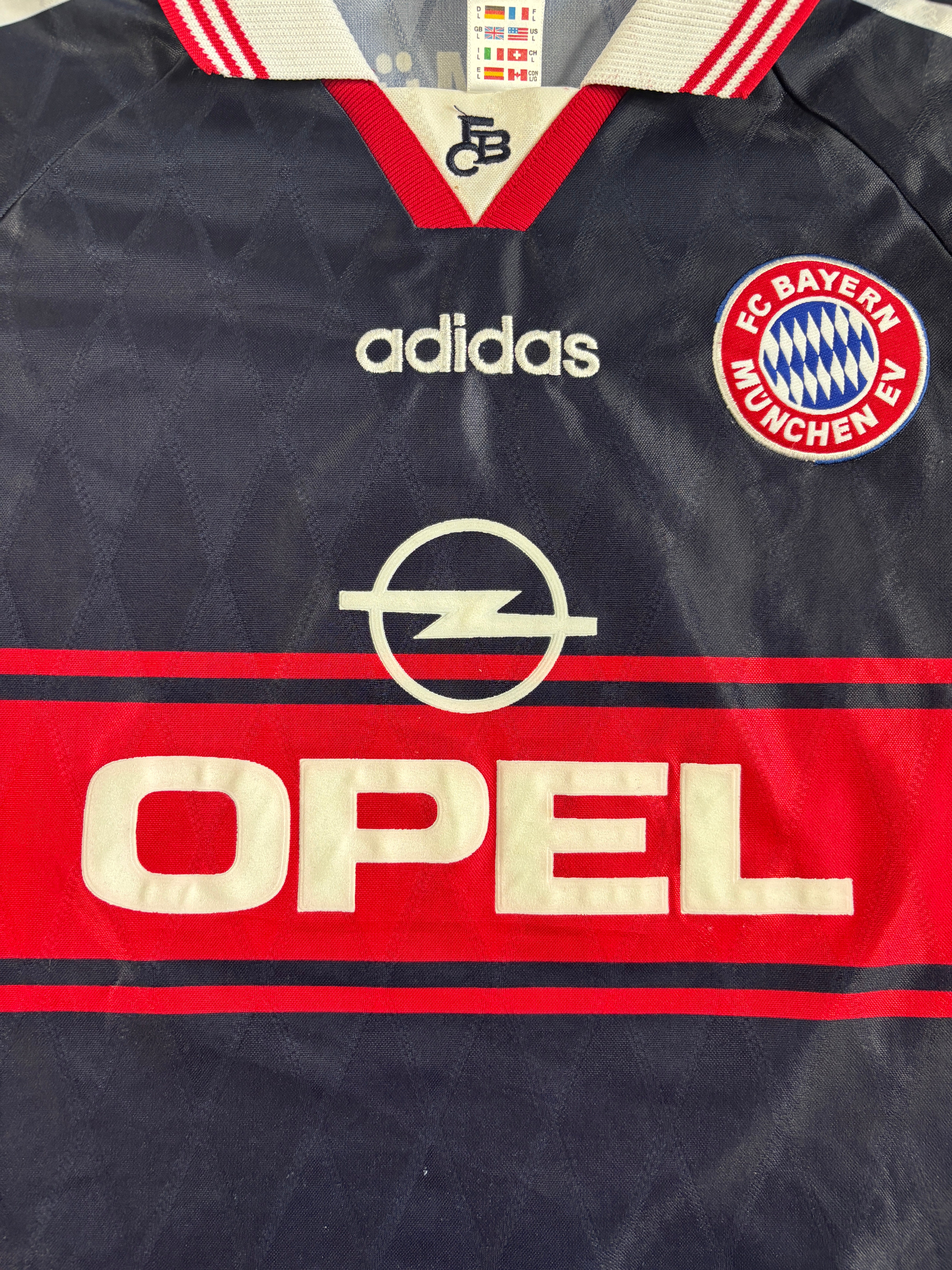 FC Bayern München Auswärtstrikot 1997/98 "Lizarazu" - L