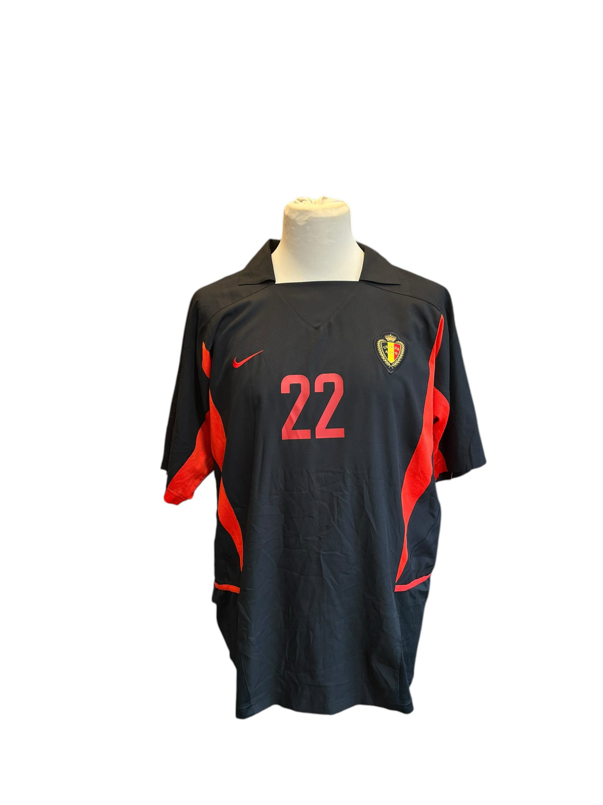 Belgien Auswärts Trikot 2002/04 “Mpenza M.” - XL
