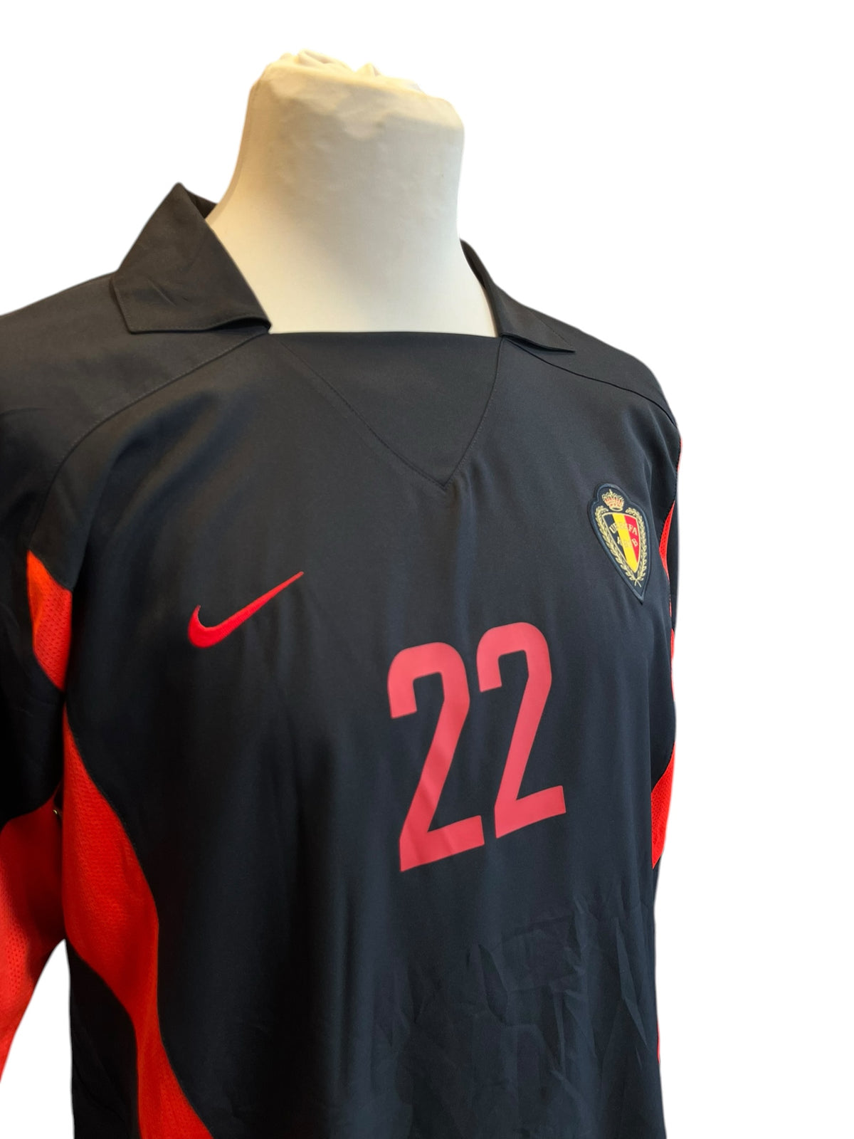 Belgien Auswärts Trikot 2002/04 “Mpenza M.” - XL