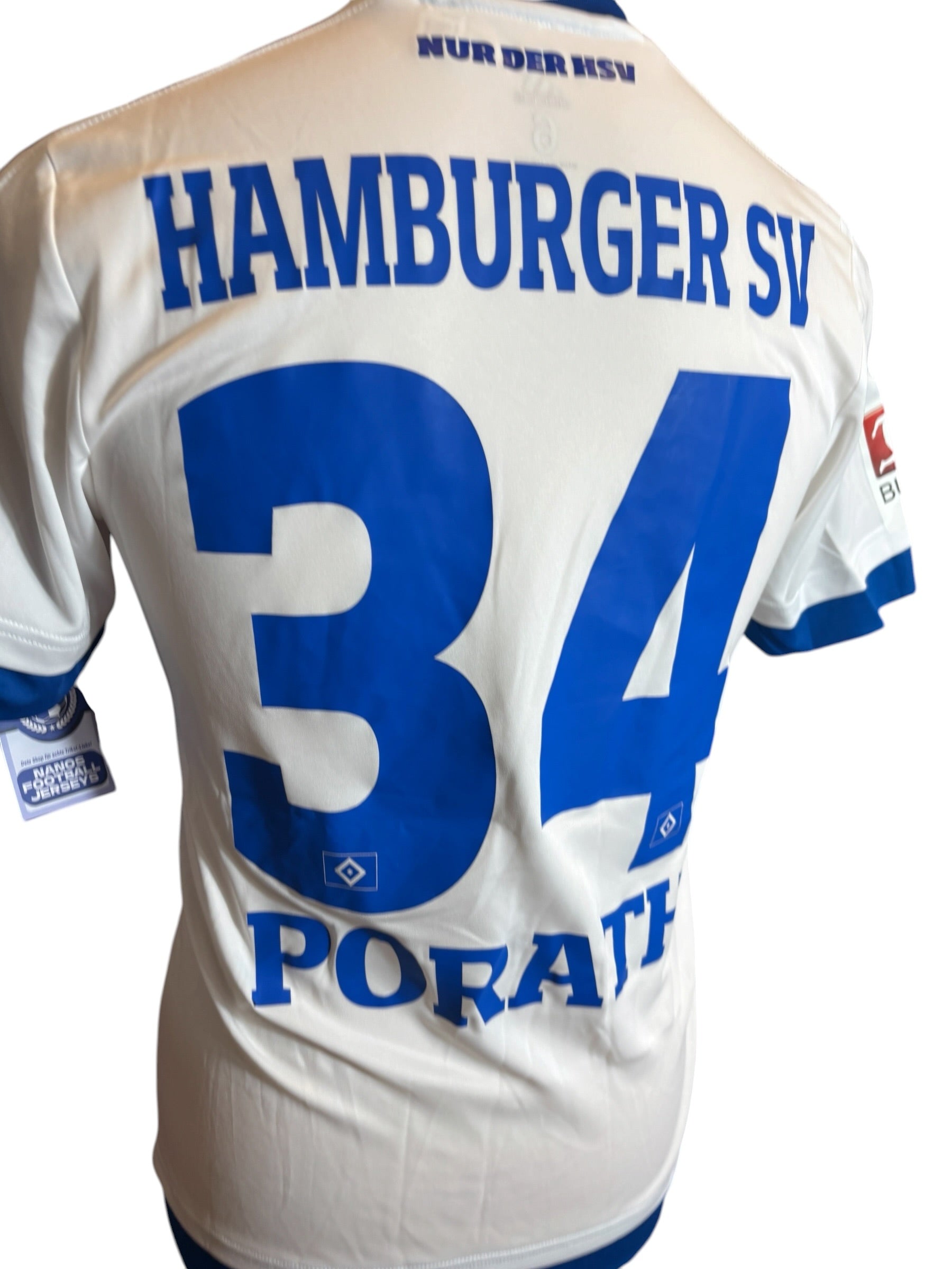 Hamburger SV HSV Heim Trikot 2015/16 Spielertrikot “Porath” - M/L
