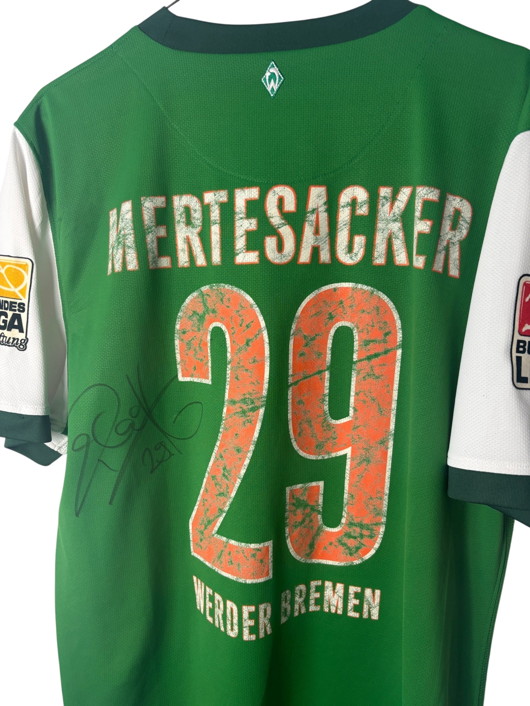 Werder Bremen Heimtrikot  2009/10 Signiert “Mertesacker” - L