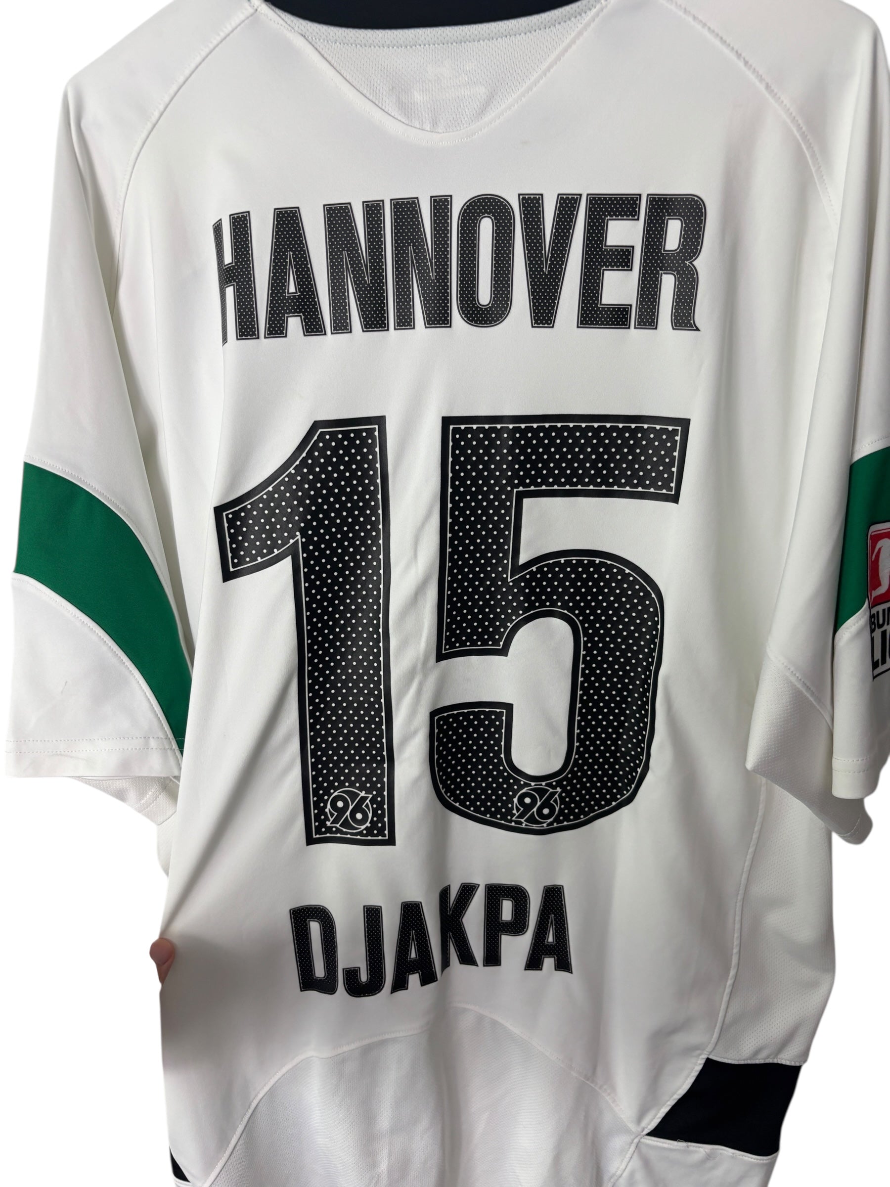 Hannnover 96 Auswärtstrikot 2009/10 Match worn/prepared “Djakpa” - XL