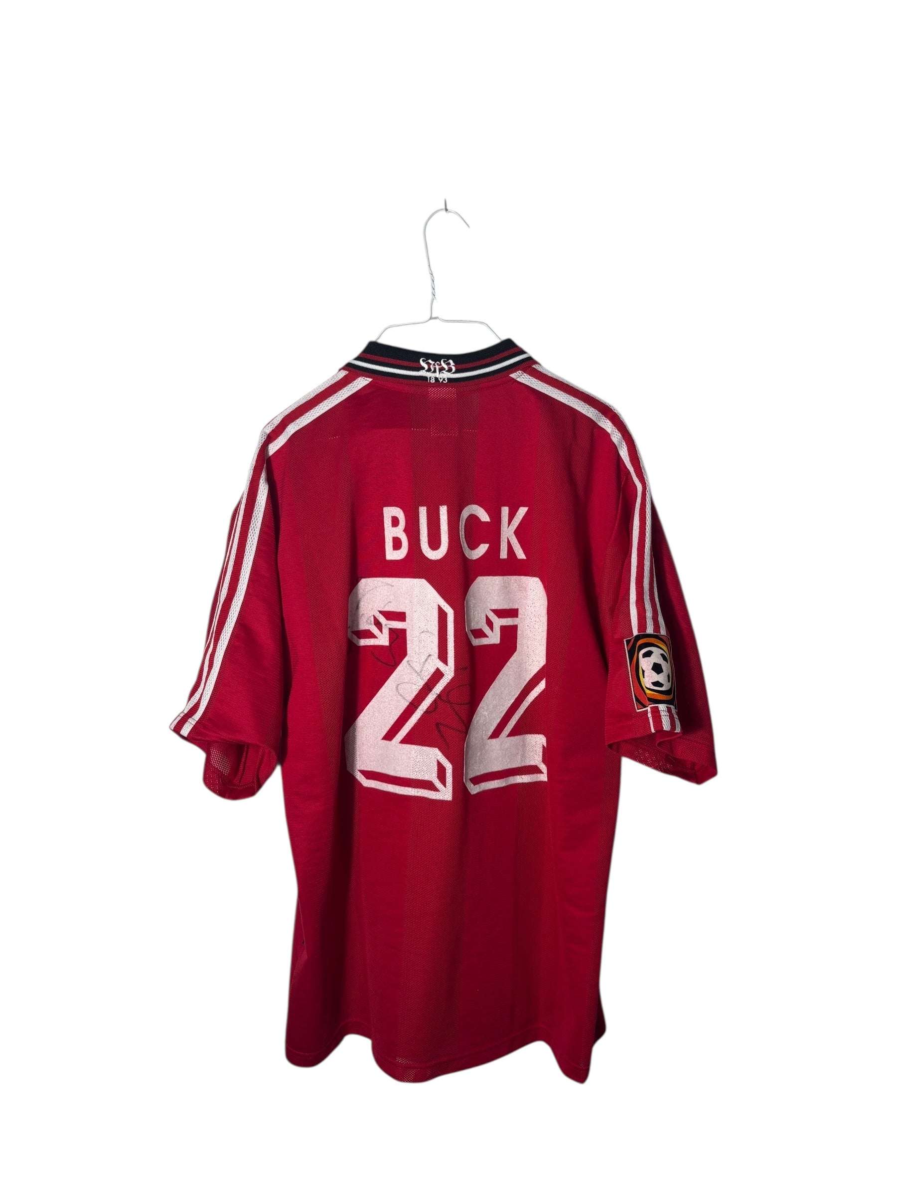 VfB Stuttgart Auswärts Trikot 1996/97 “Buck” Match prepared/worn  - L