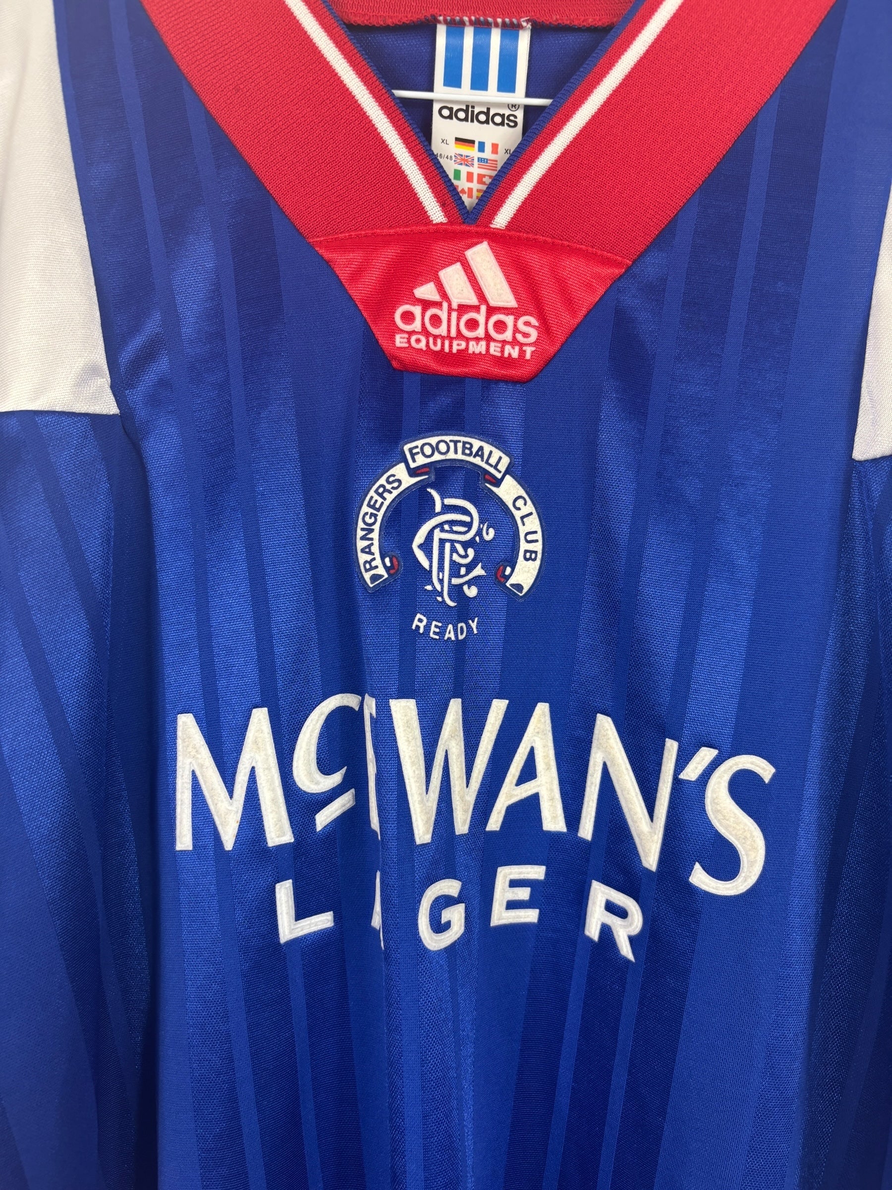 Rangers Heimtrikot 1992/94 - XL
