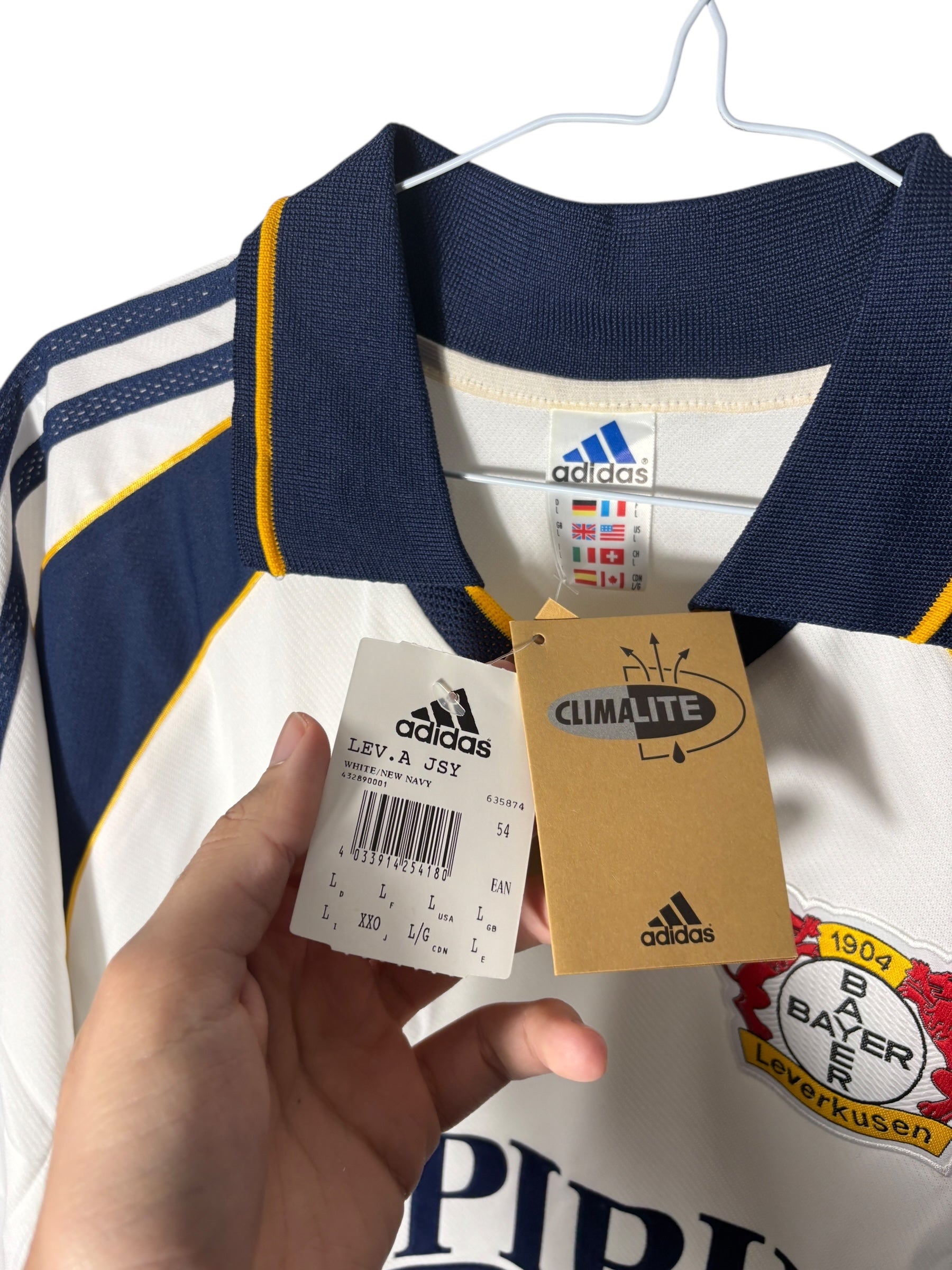 Bayer Leverkusen Auswärts Trikot 1999/00 - L