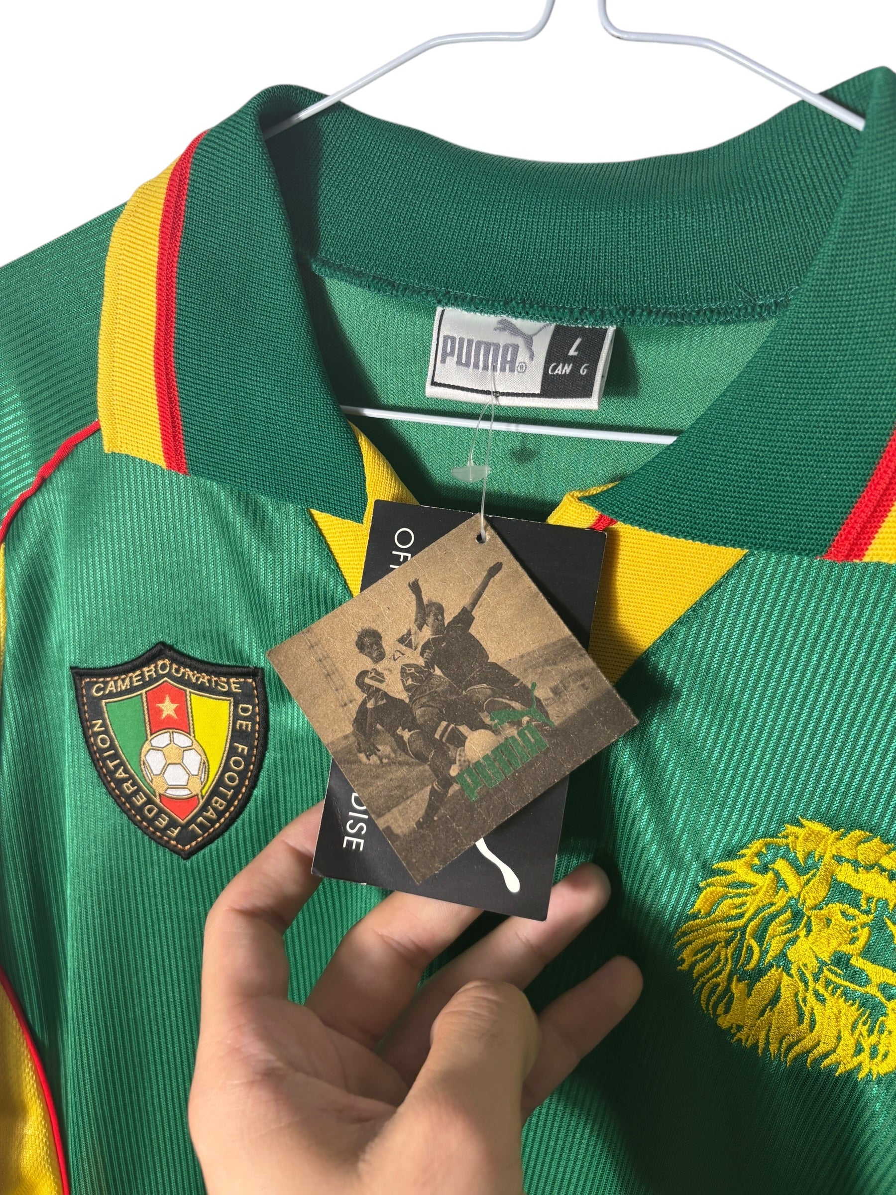 Kamerun Heim Trikot 1998 - L