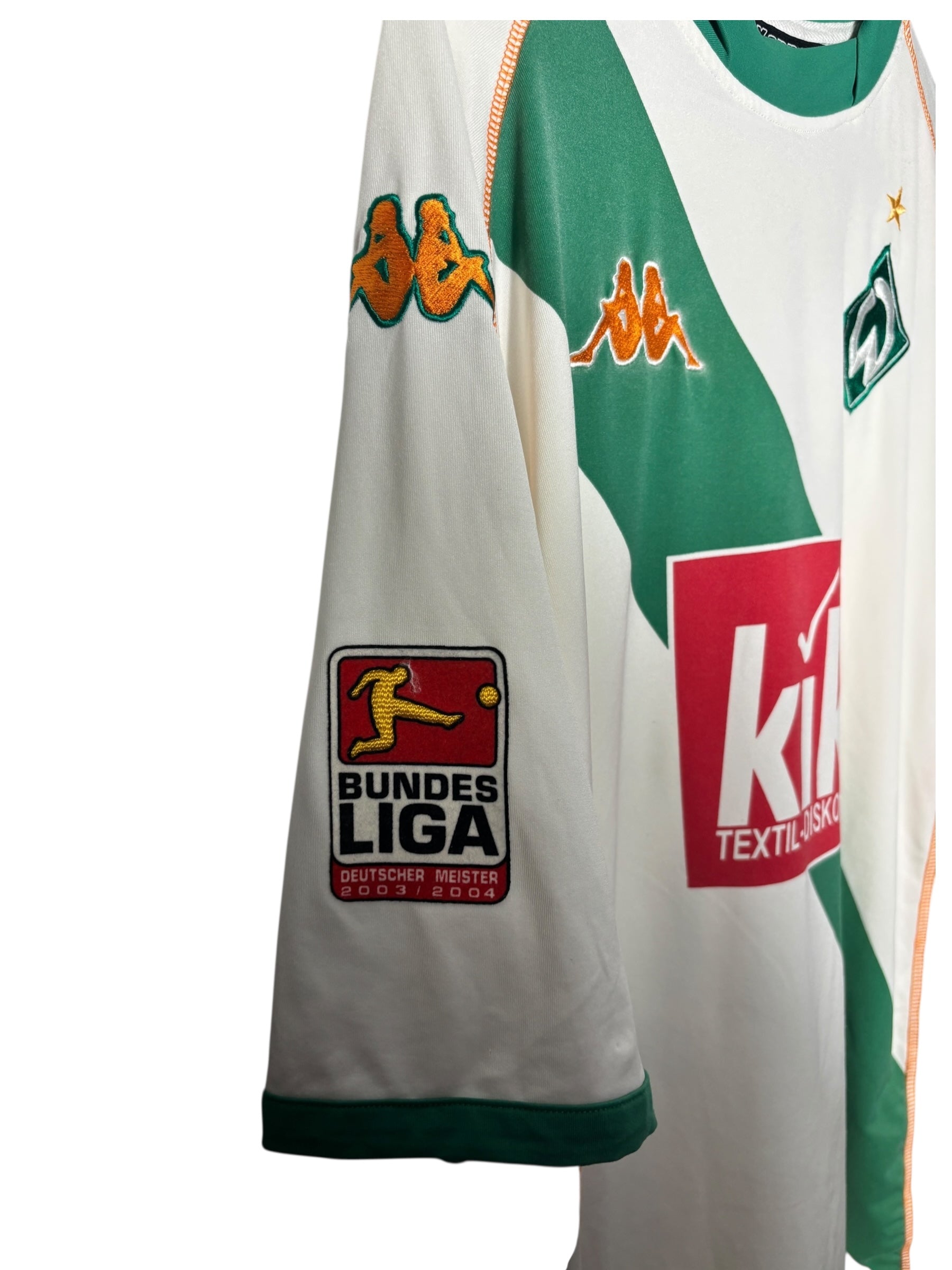 Werder Bremen Auswärts Trikot 2004/05 “Fahrenhorst” - XL