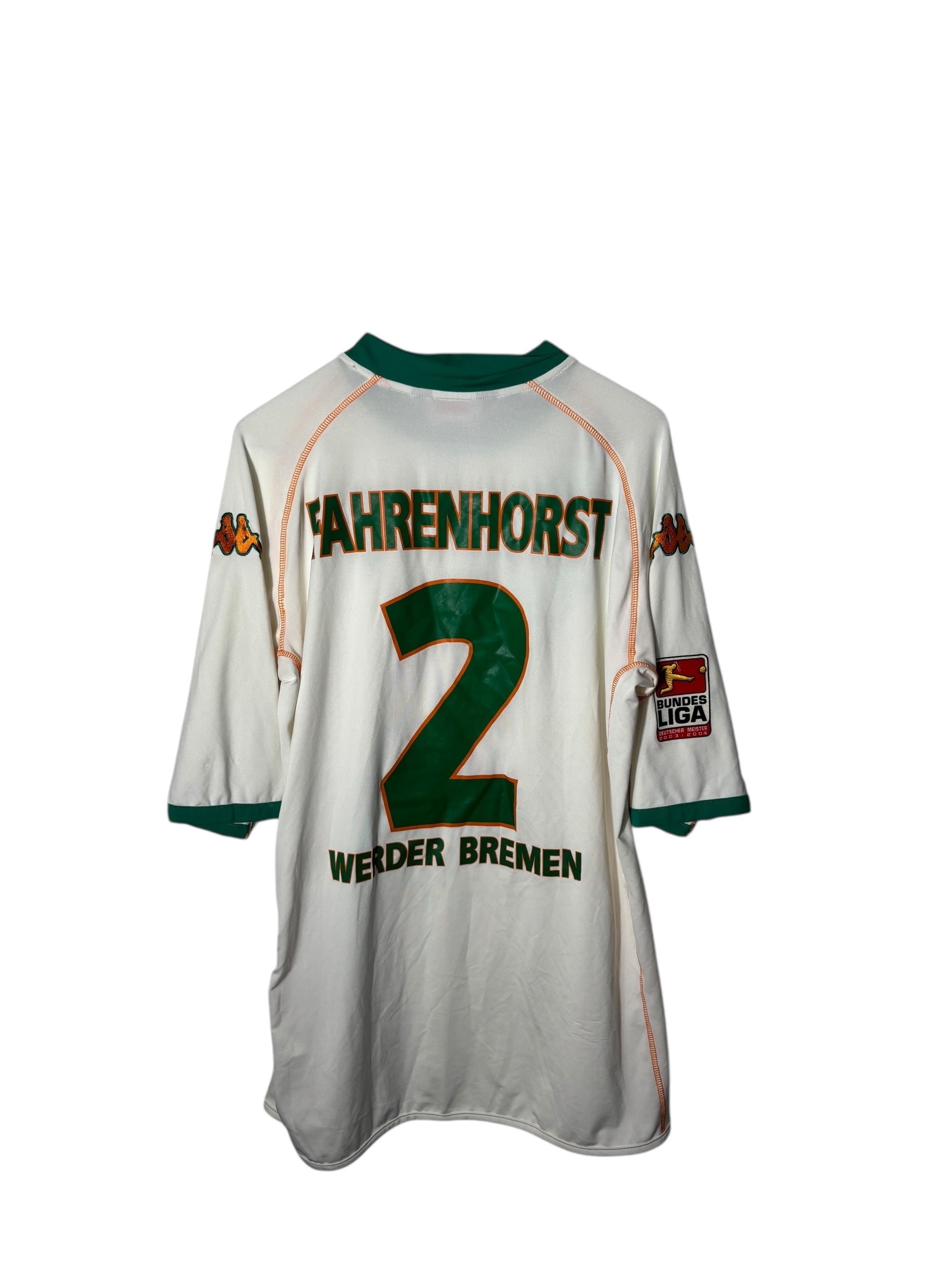 Werder Bremen Auswärts Trikot 2004/05 “Fahrenhorst” - XL