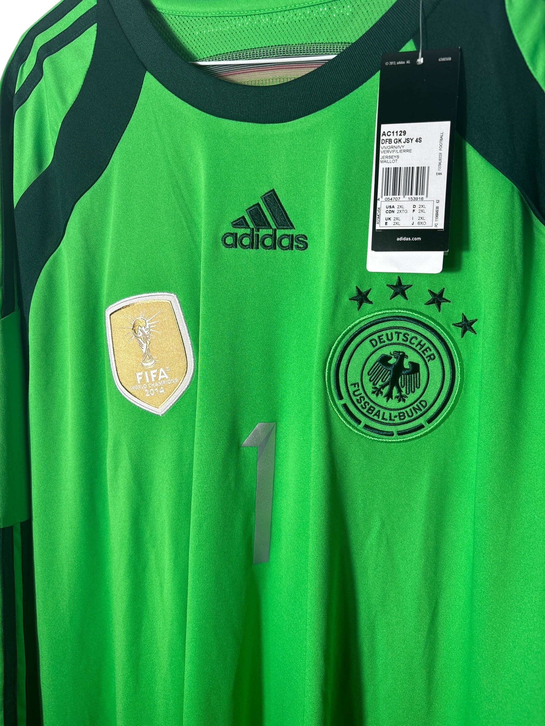 DFB Deutschland Torwart Trikot 2014/15 “Neuer” - XXL