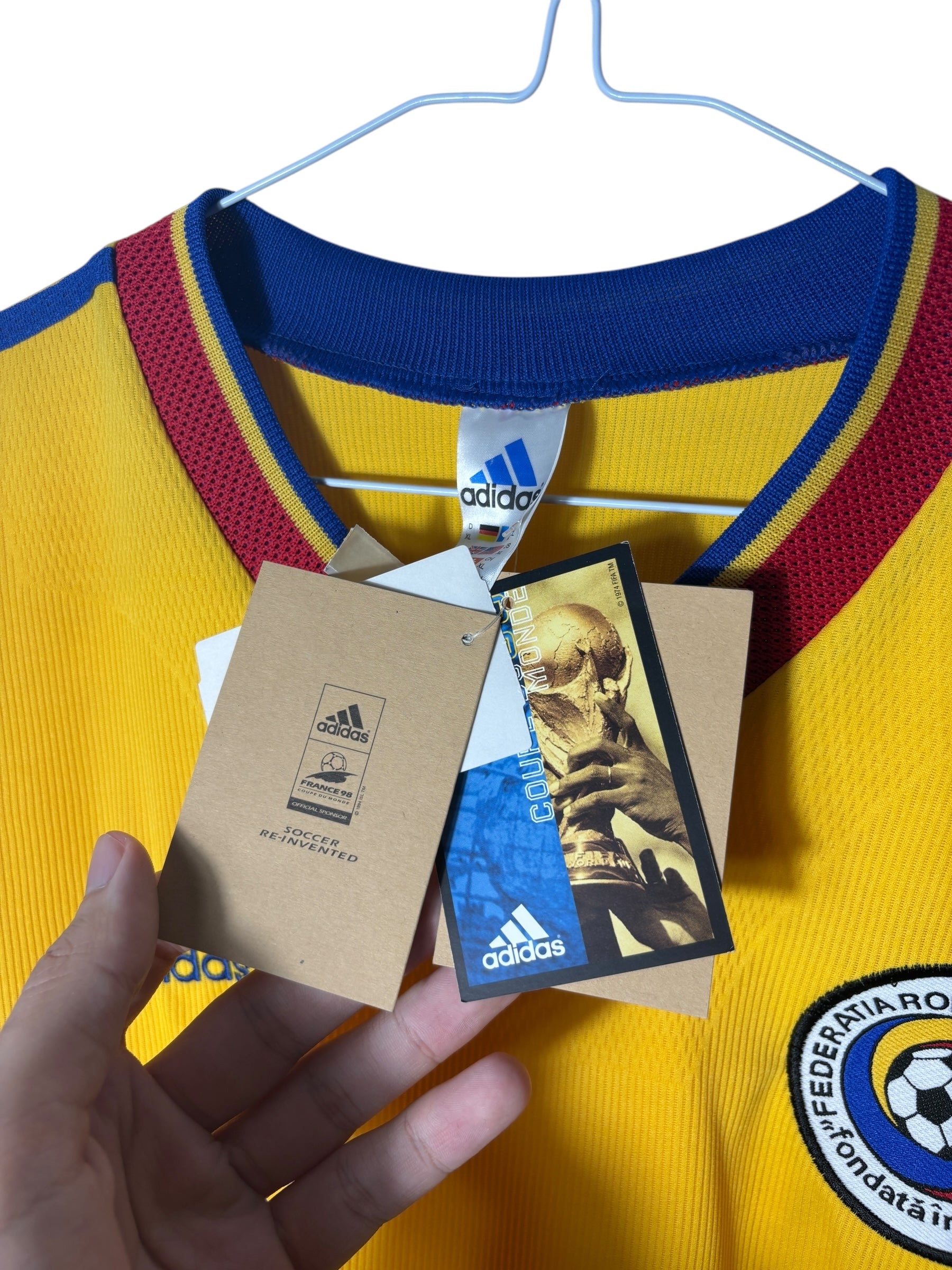 Rumänien Heim Trikot 1998 - XL