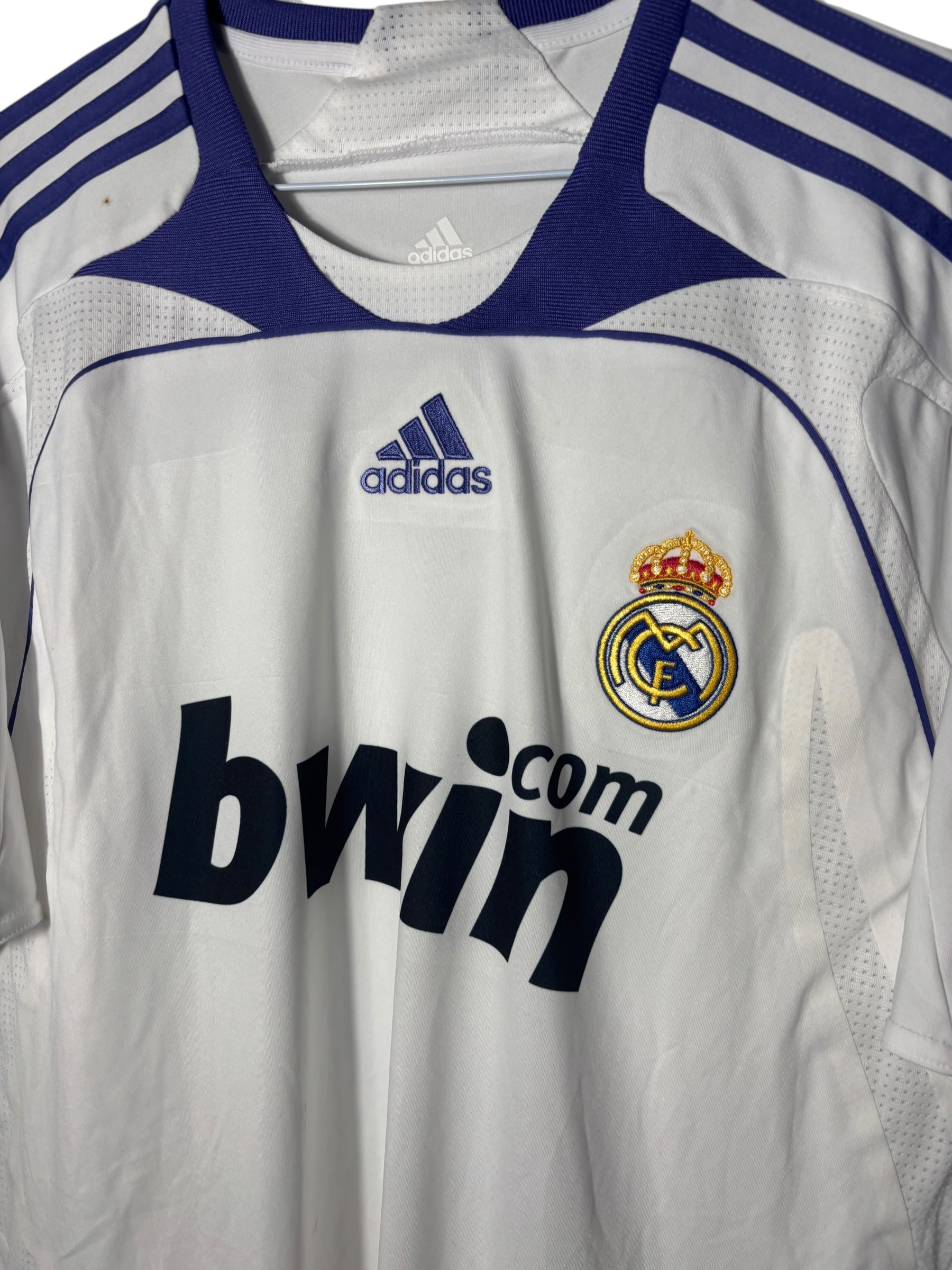 Real Madrid Heim Trikot 2007/08 Match prepared “Van Nistelrooy” - XL
