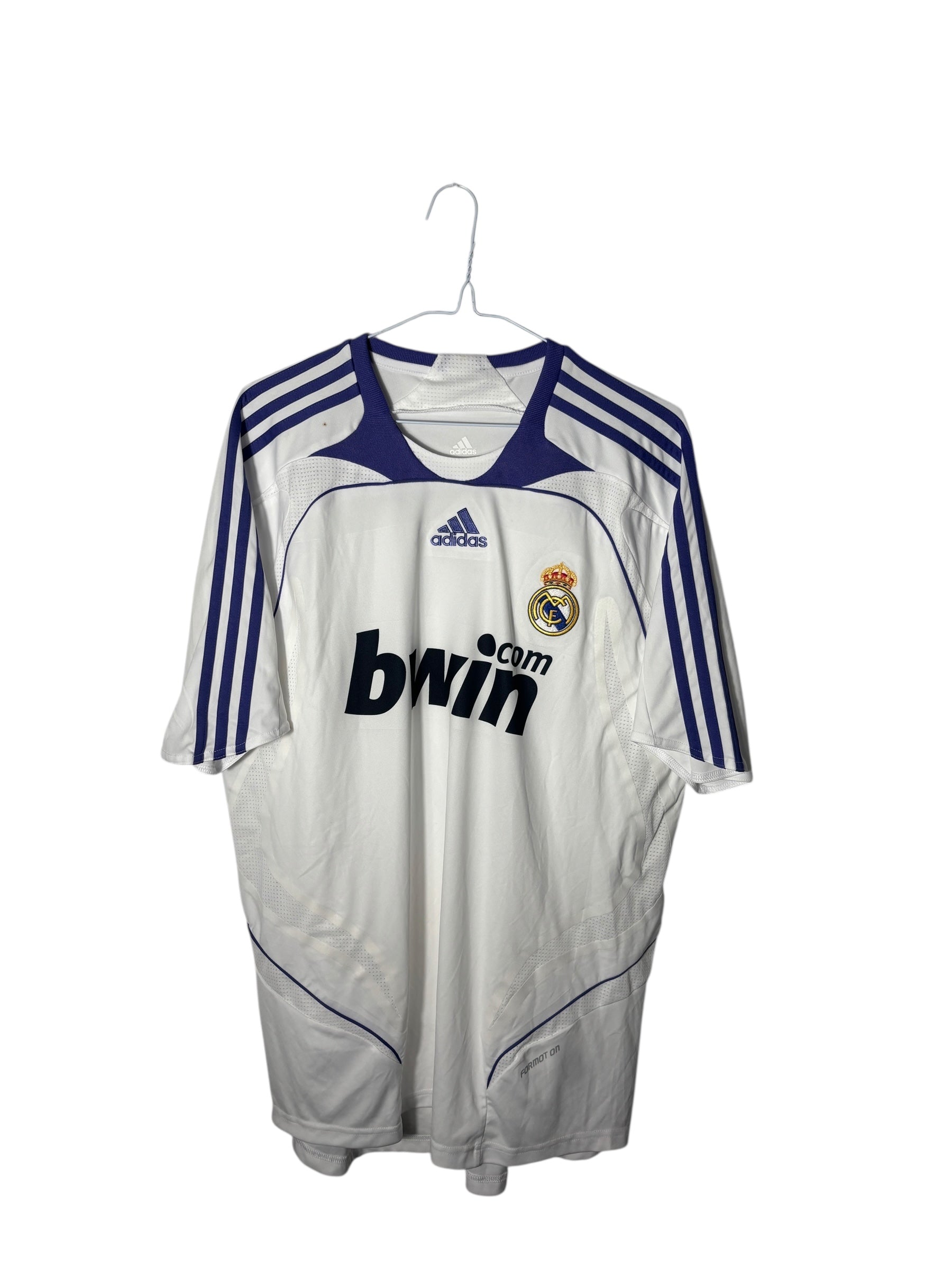 Real Madrid Heim Trikot 2007/08 Match prepared “Van Nistelrooy” - XL